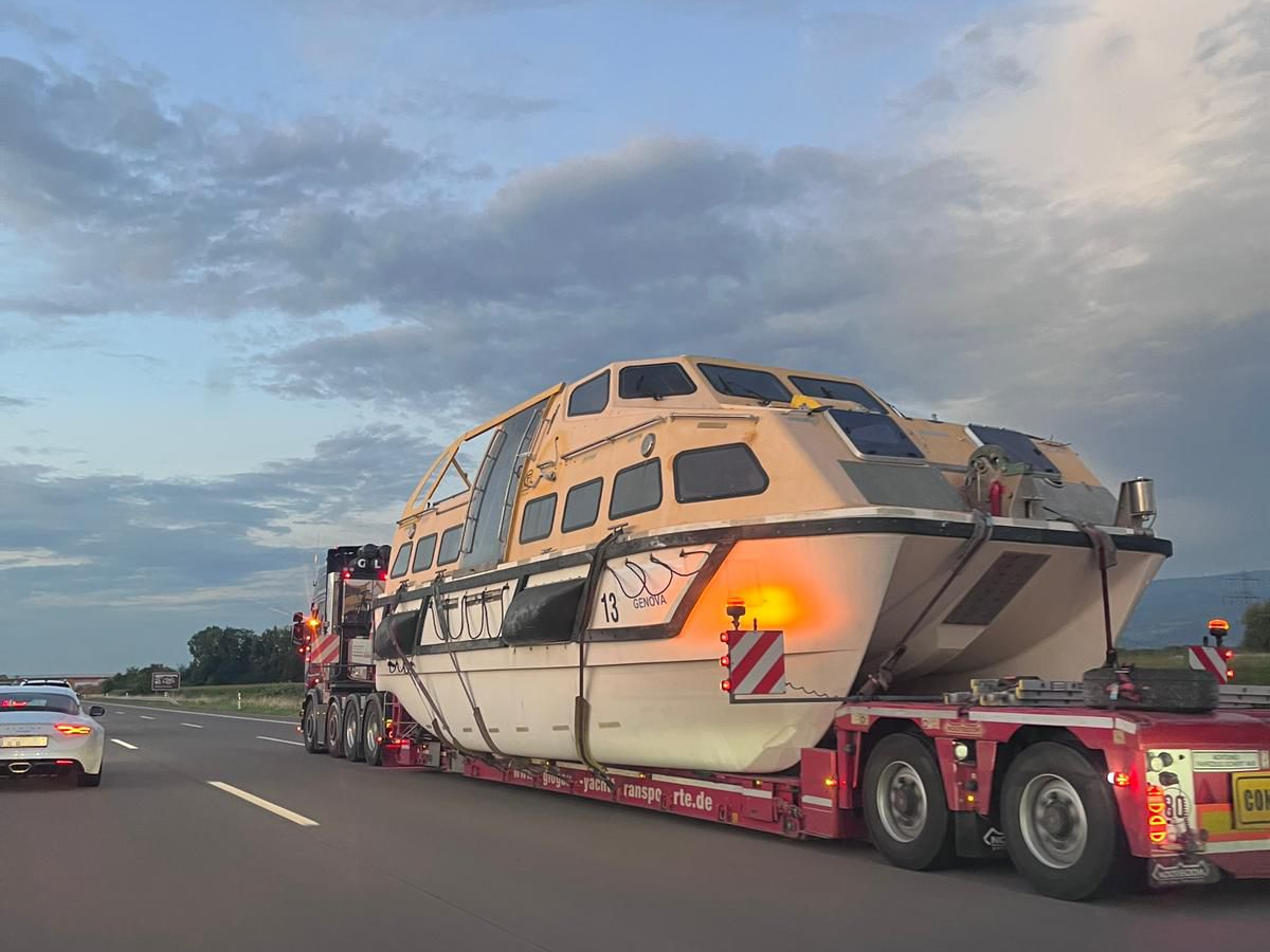Auf der A5 in Richtung Rheinland